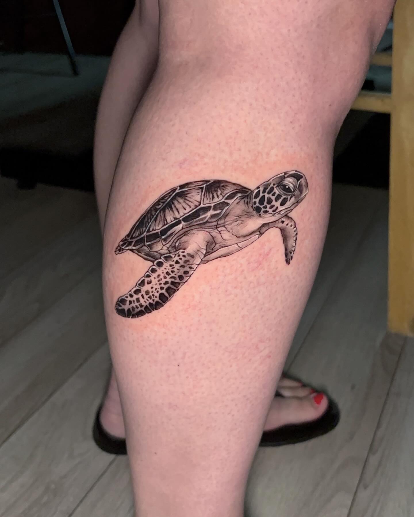 Tattoo by @kay_tatz — black_and_grey