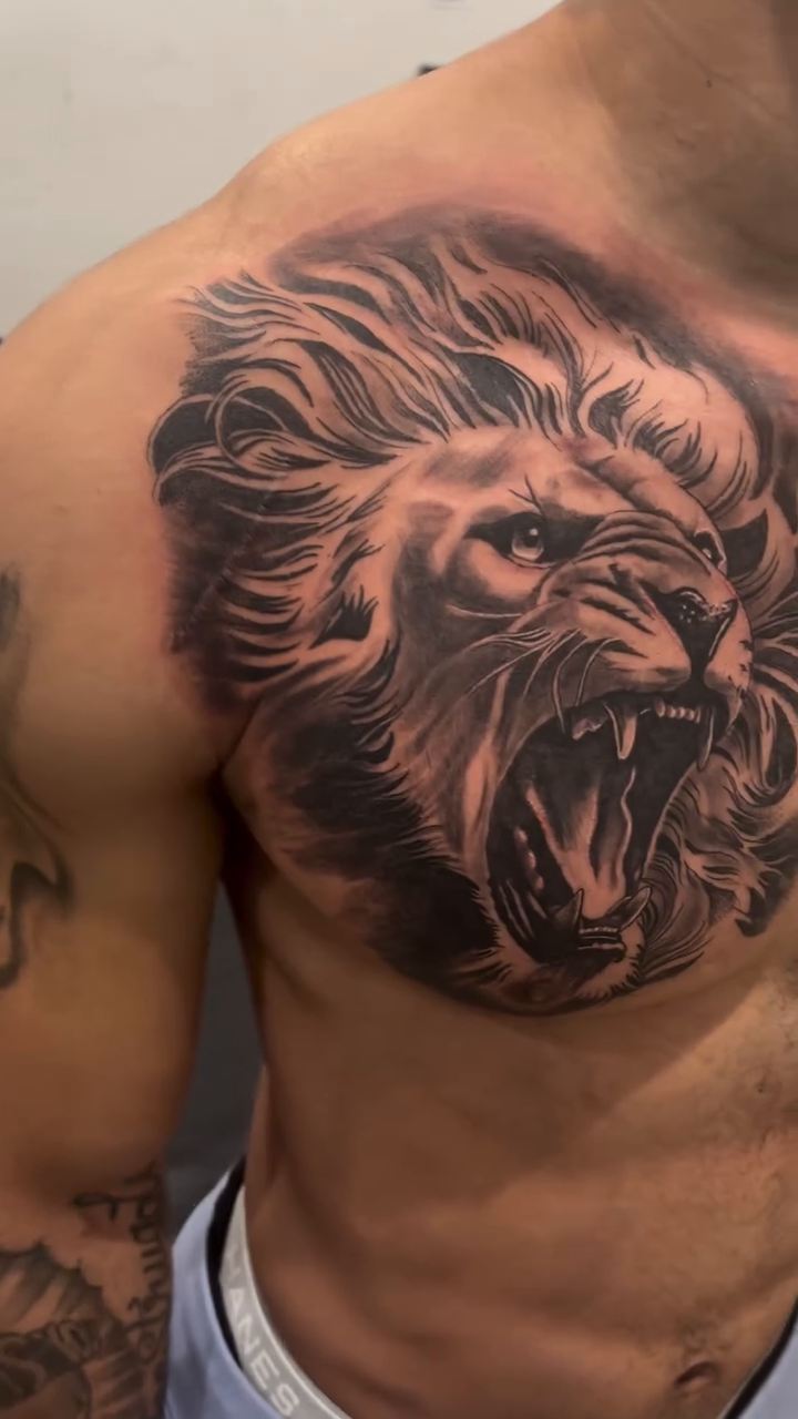 Tattoo by @teeski_ink — realism, black_and_grey