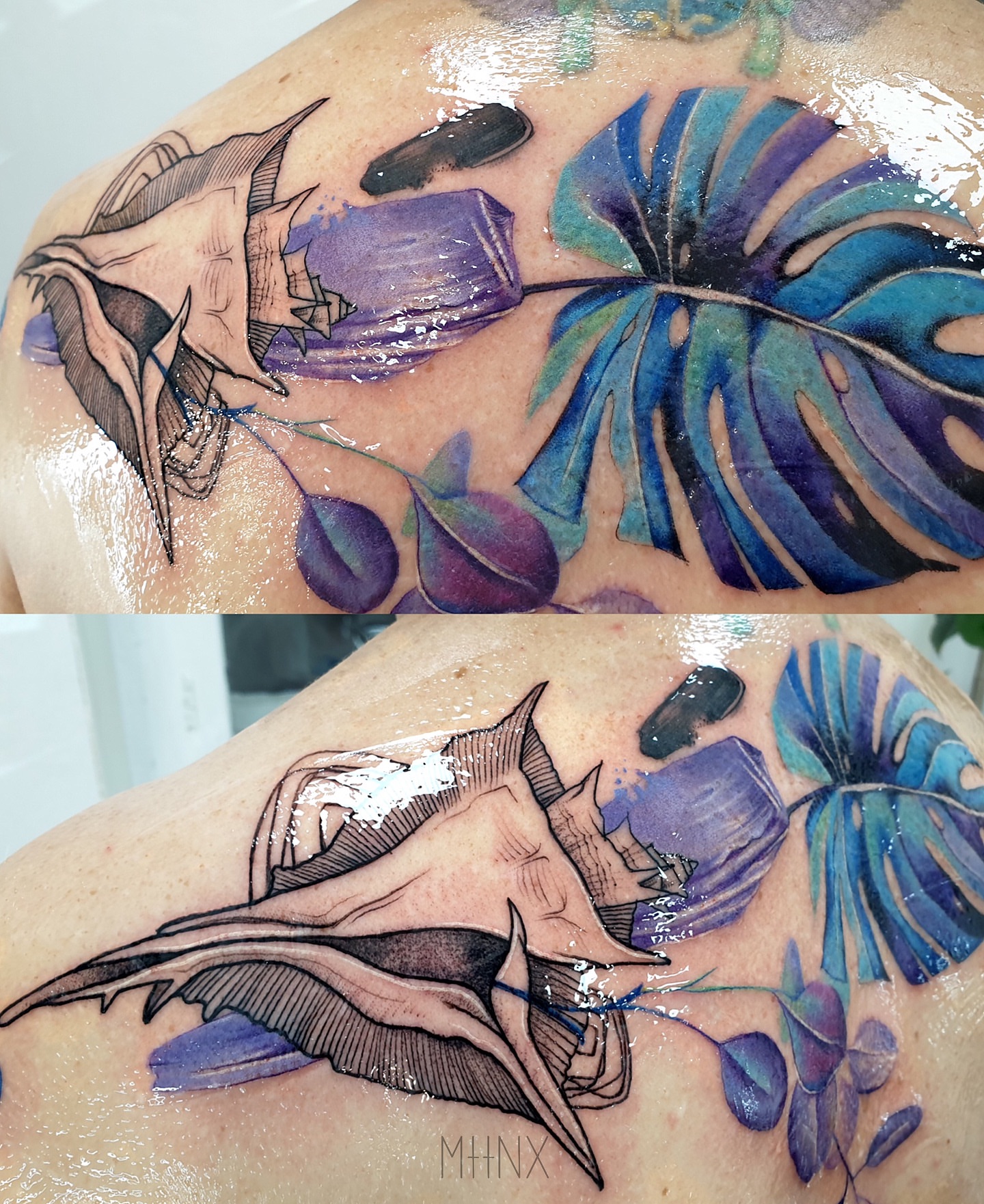 Tattoo by @mattynox — watercolor, new_school
