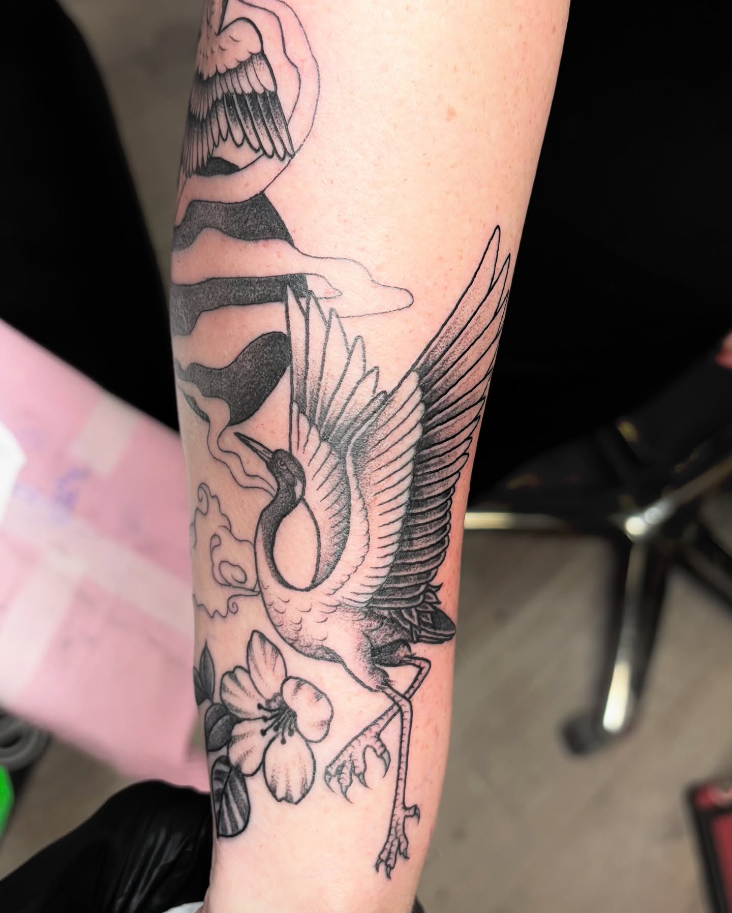 Tattoo by @amberntattoos — black_and_grey