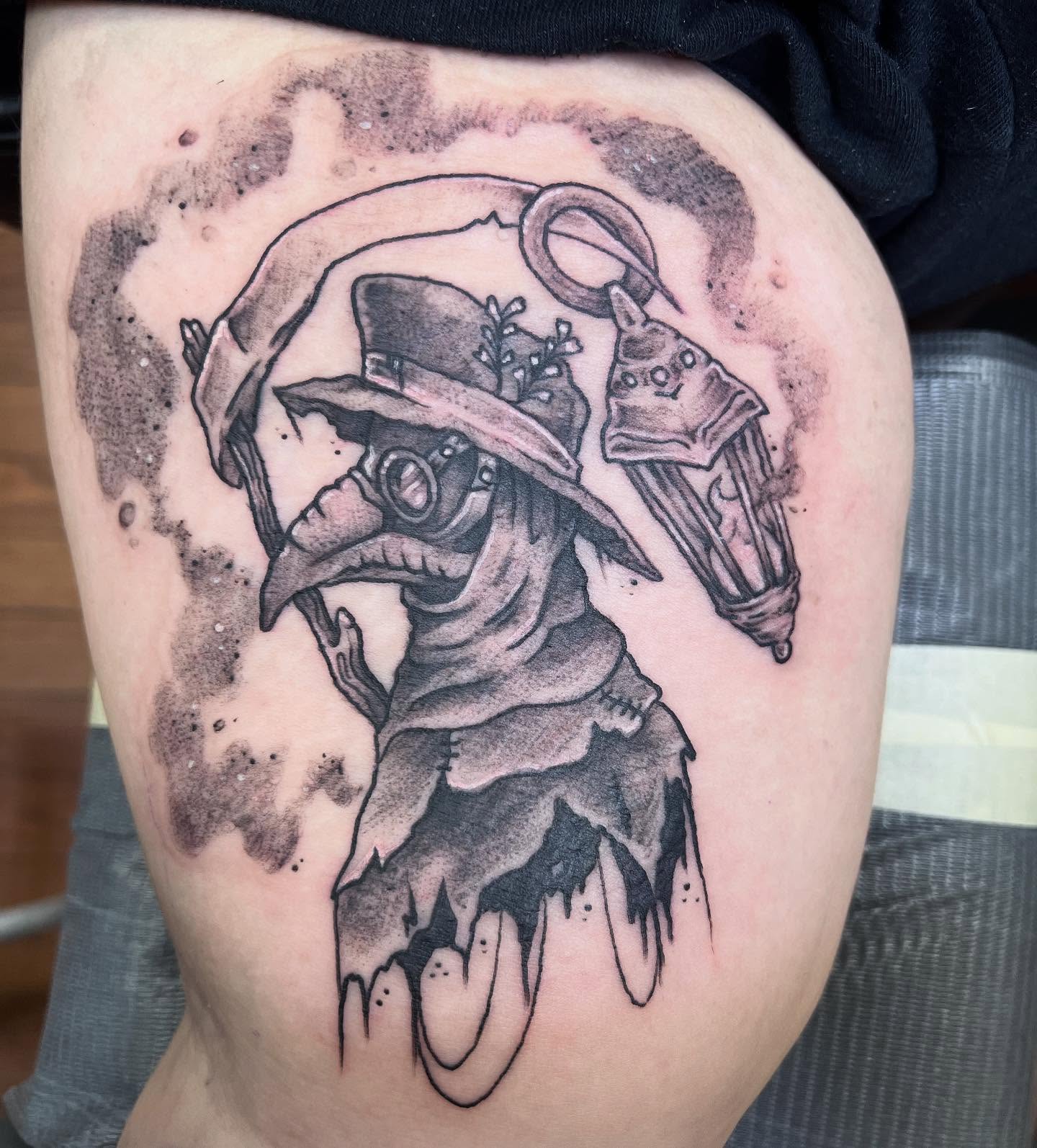 Tattoo by @acampart β black_and_grey
