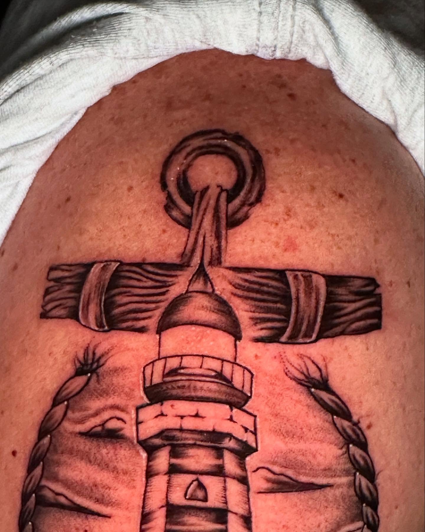 Tattoo by @immaculata_tattoo — black_and_grey
