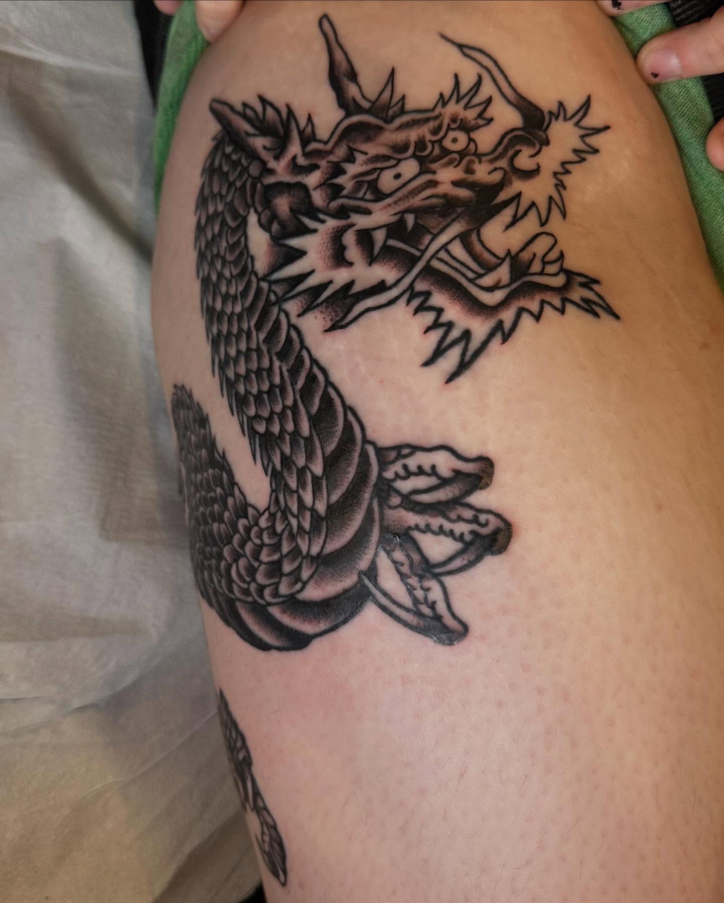 Tattoo by @hayleyhendricktattoo — black_and_grey