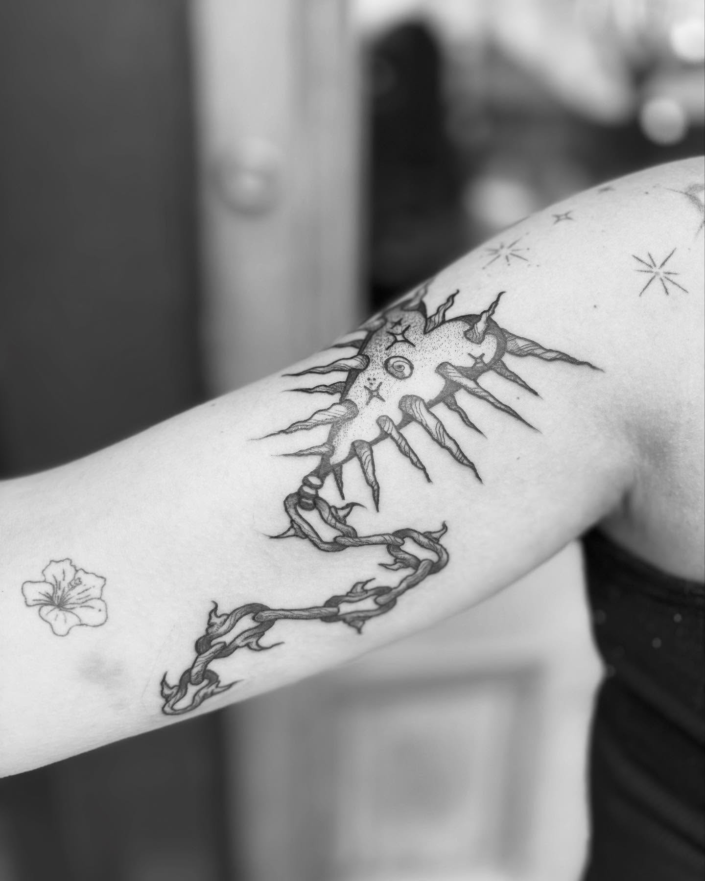 Scorpion black and grey tattoo on the forearm by kris noble floyd