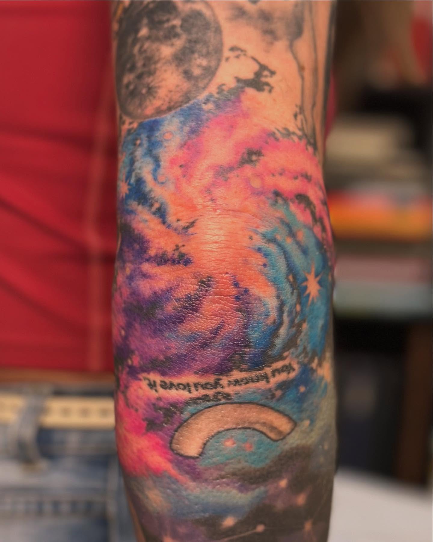 Tattoo by @cheech.tattoos — watercolor, realism