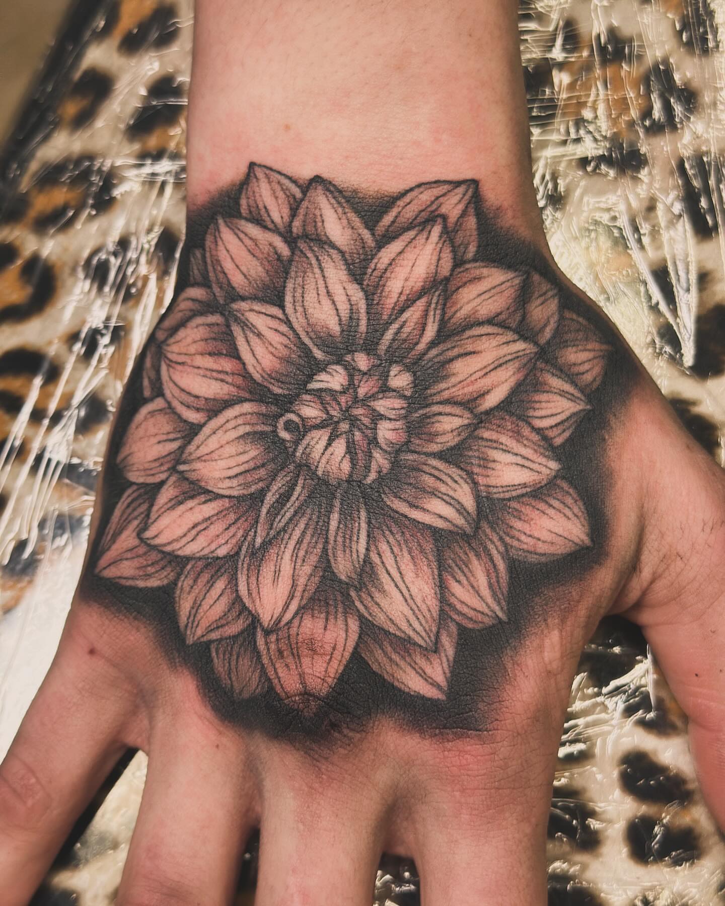 Tattoo by @cheech.tattoos — black_and_grey