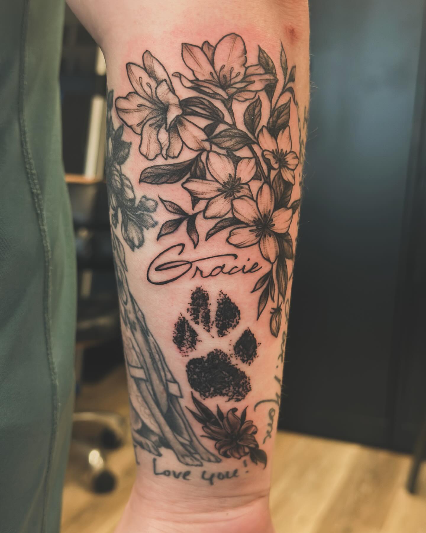 Tattoo by @cheech.tattoos — black_and_grey