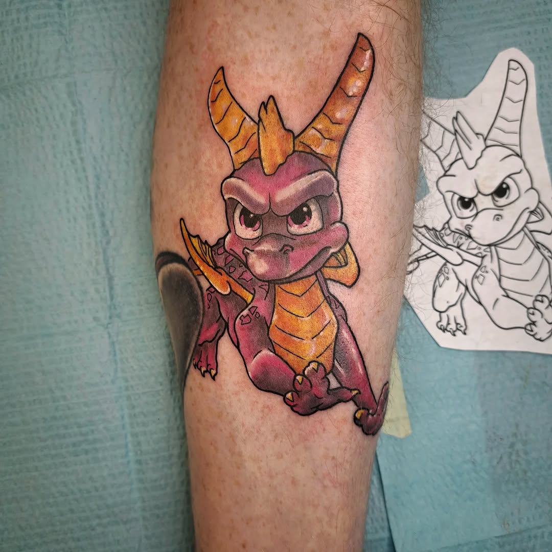 Tattoo by @snakemincey — new_school, anime