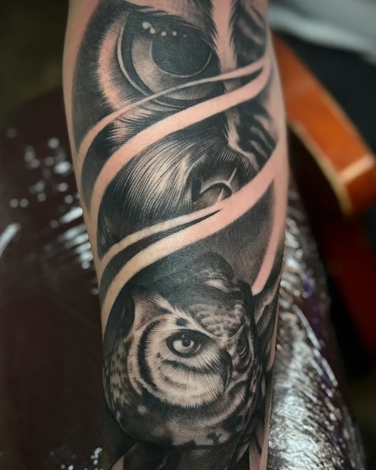 Tattoo by @bonefaceink — realism, black_and_grey