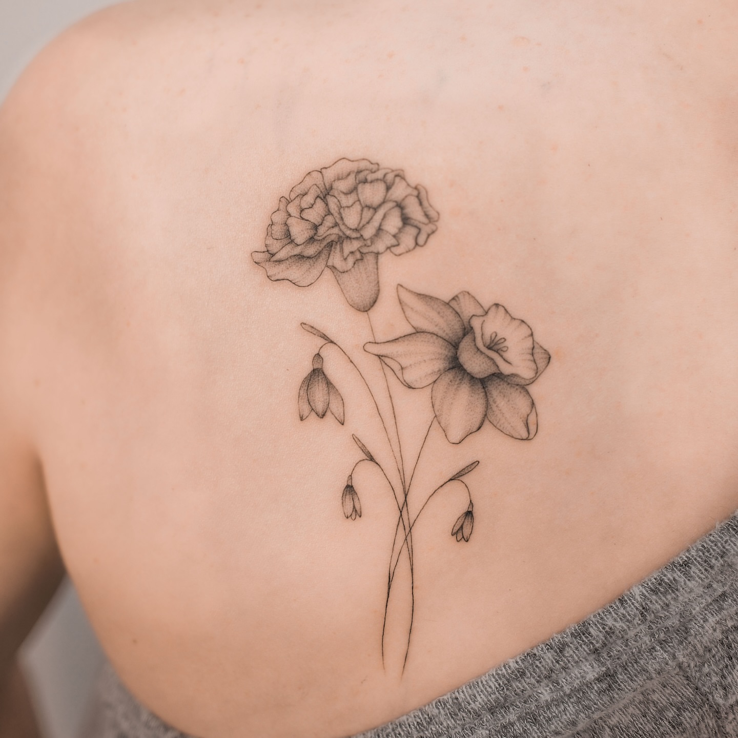 Tattoo by @sky.tattooist17 β black_and_grey
