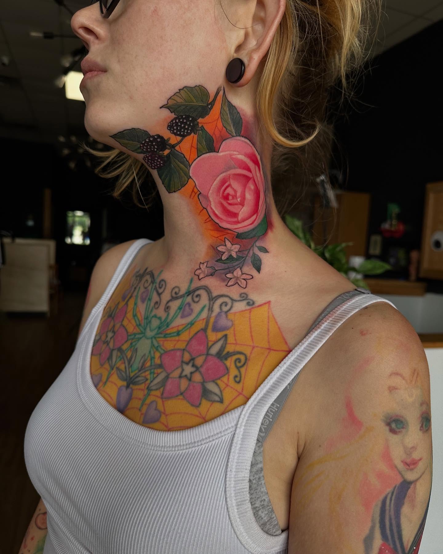Tattoo by @themooreclan77 — american_traditional, dotwork