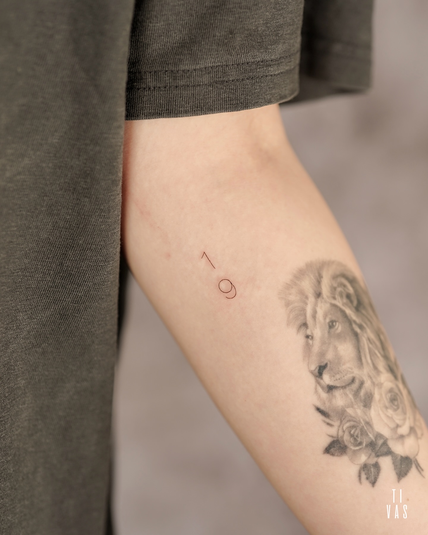Tattoo by @tivas — black_and_grey, realism