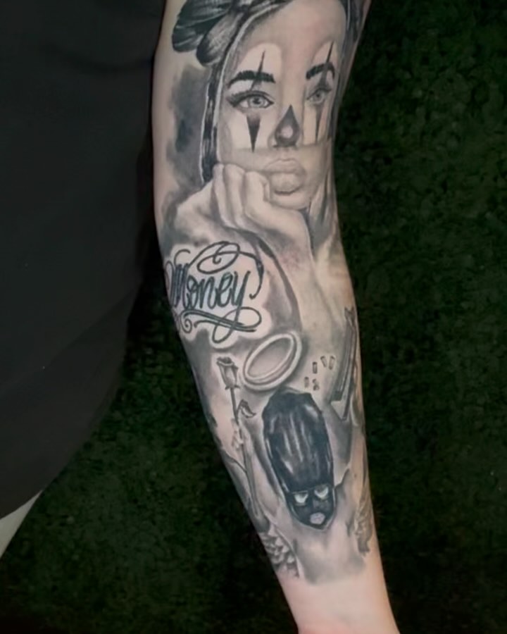 Tattoo by @tattzbankz — realism, black_and_grey