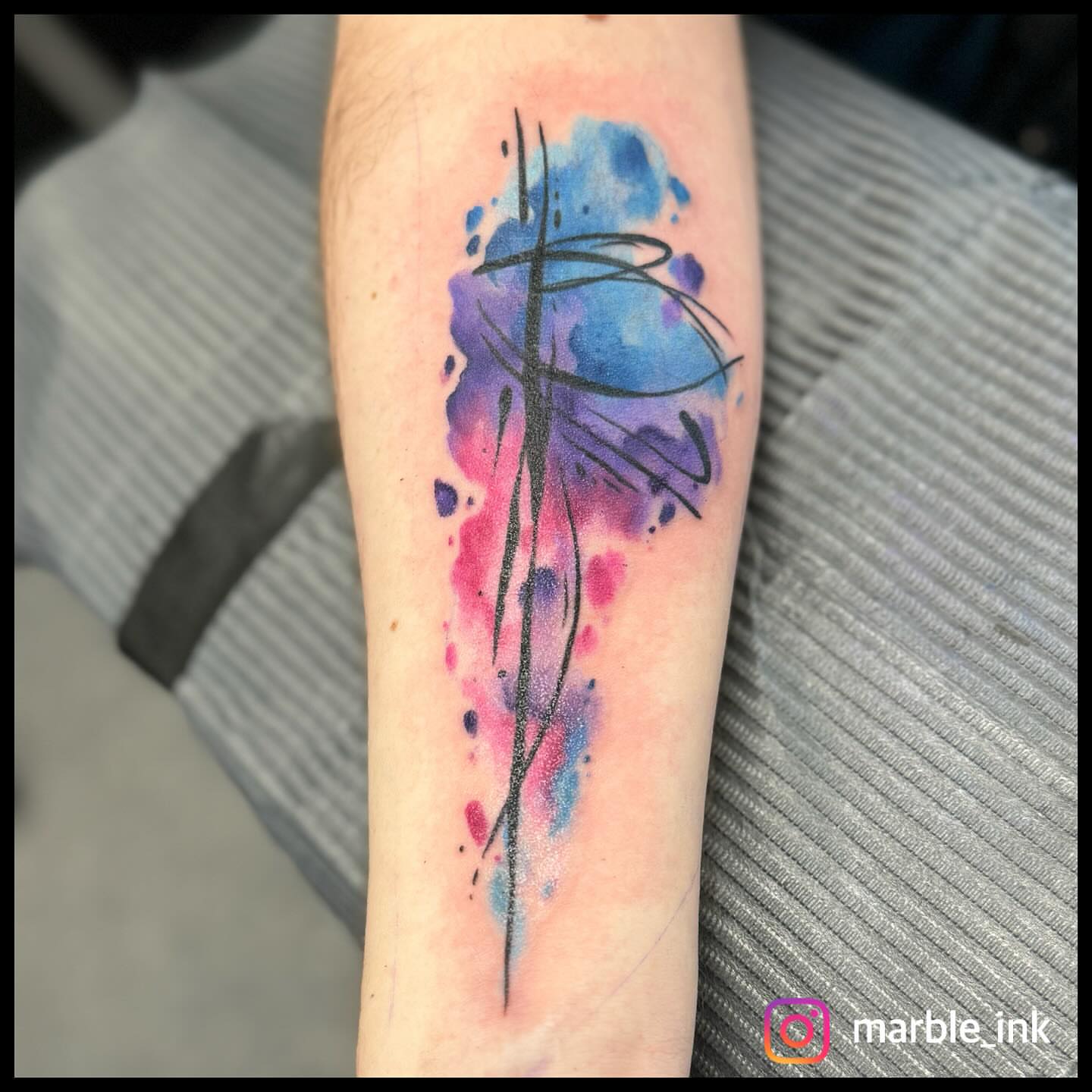 Tattoo by @marble_ink — watercolor