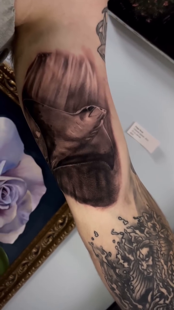 Tattoo by @the_buza — realism, black_and_grey