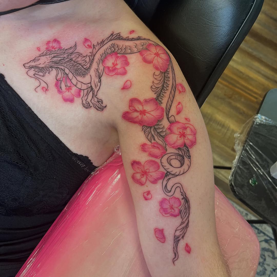 Tattoo by @lilacmourningink — japanese_irezumi, fine_line