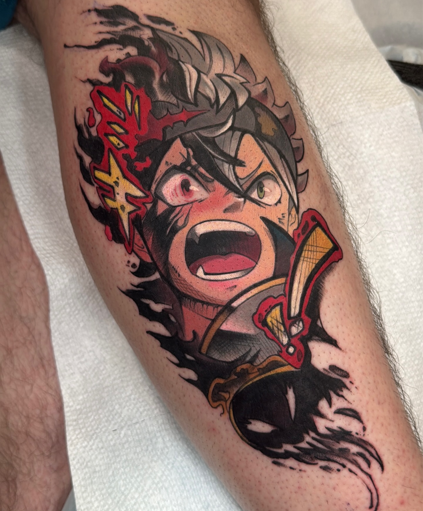 Tattoo by @karaxklenk — anime, illustrative