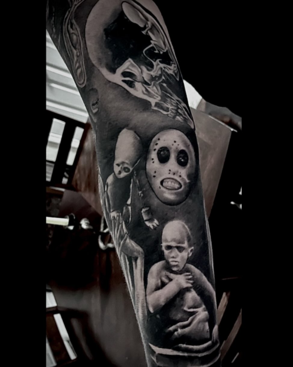 Tattoo by @dannyleeart — black_and_grey, realism