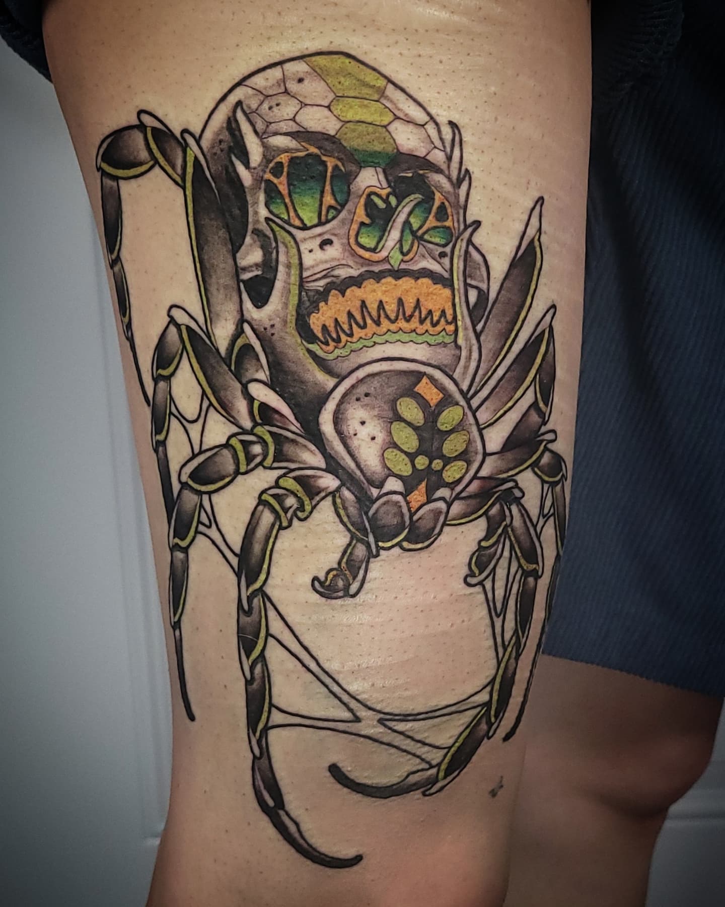 Tattoo by @beatboxtattoos — geometric, realism