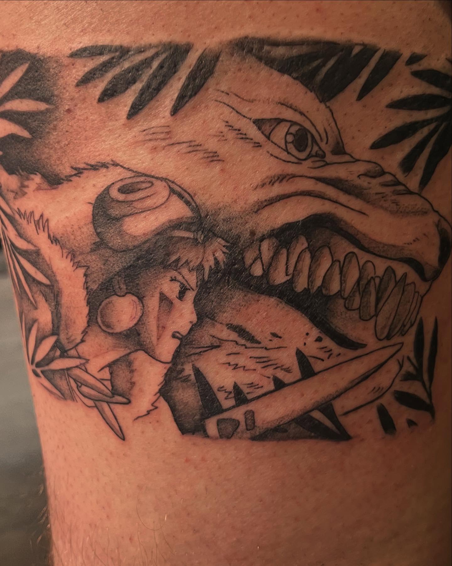 Tattoo by @maggieatattoo — black_and_grey