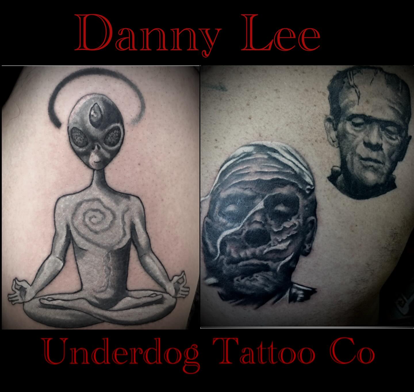 Tattoo by @dannyleeart — black_and_grey, realism