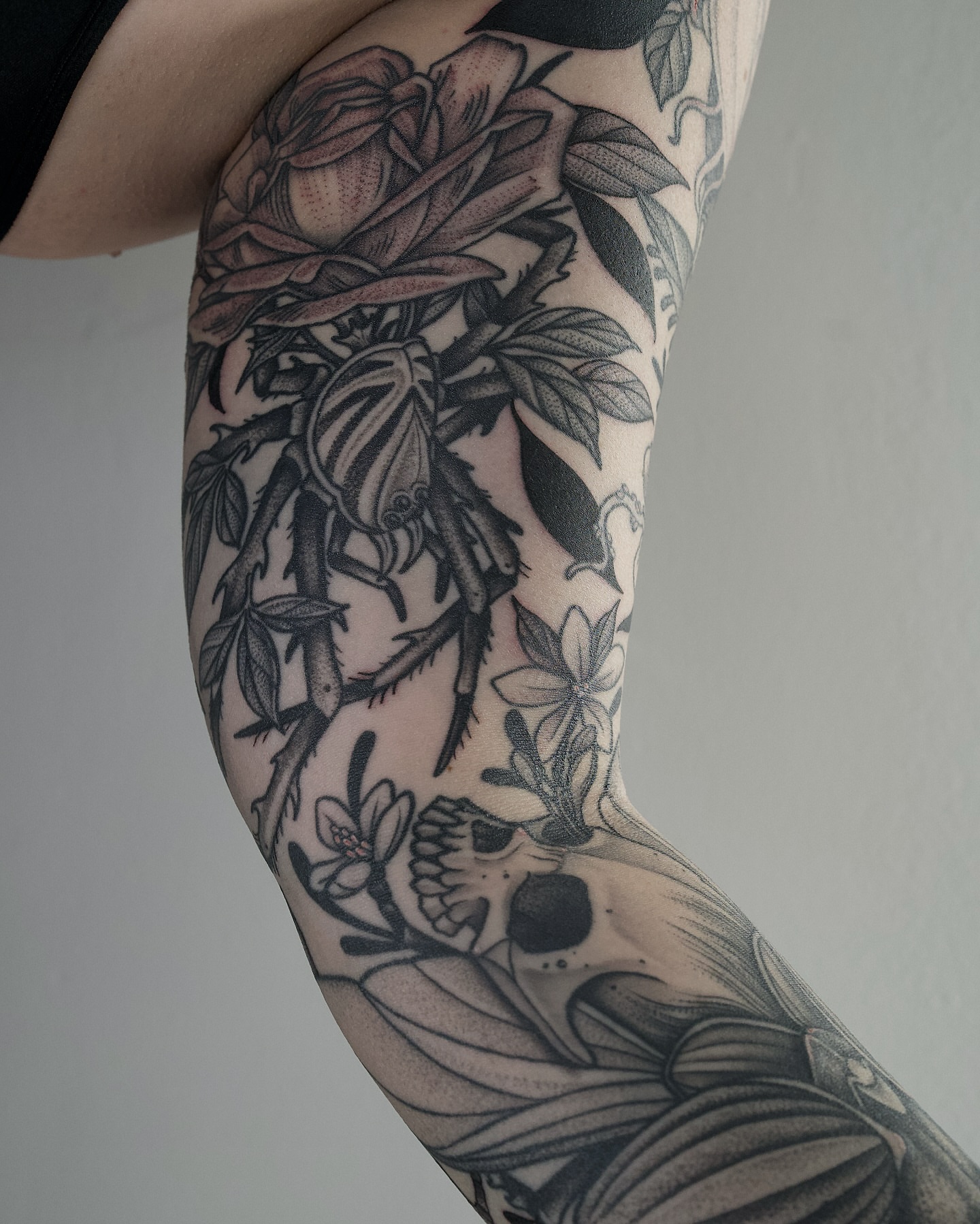 Tattoo by @thiefhands — black_and_grey, realism