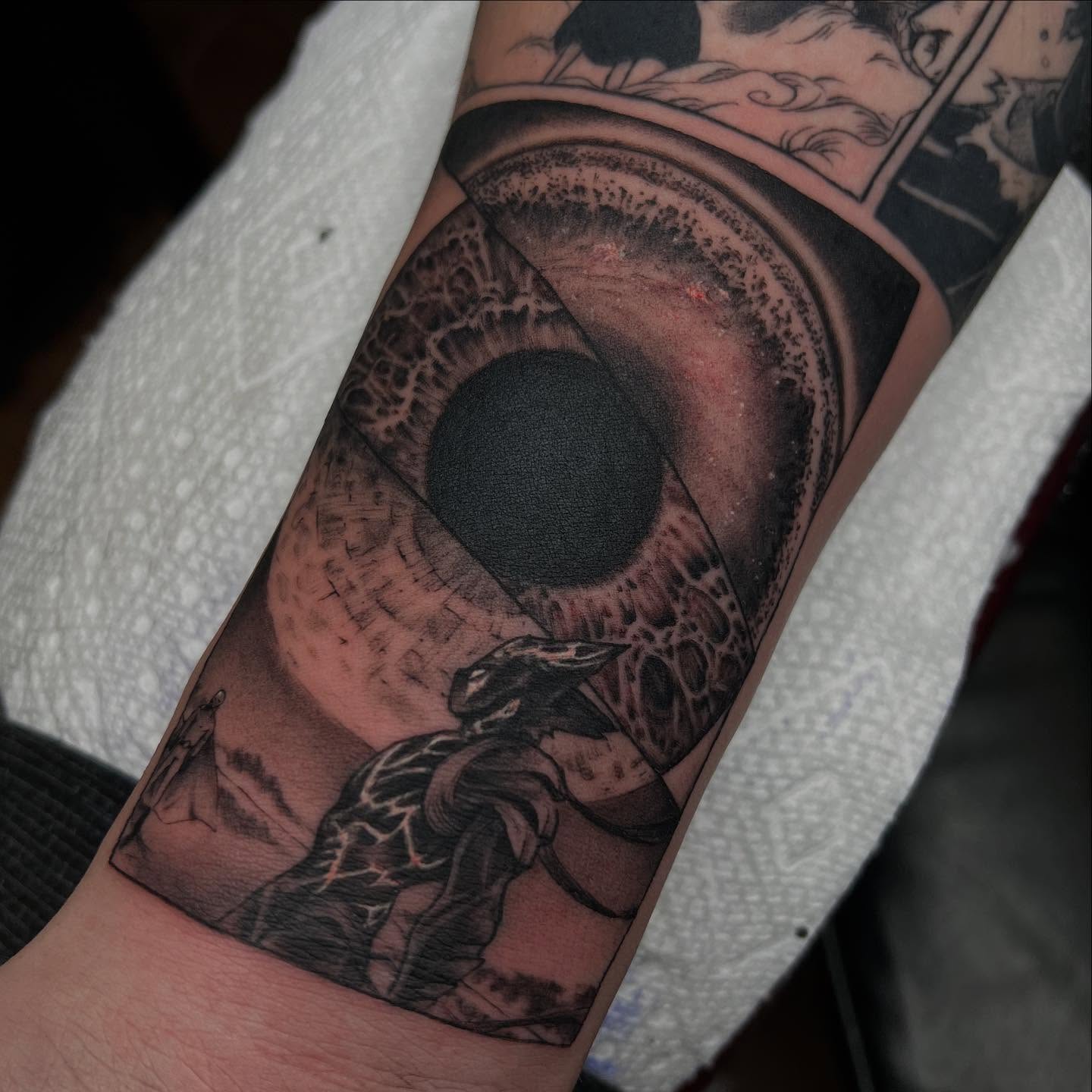 Tattoo by @chadmc509 — black_and_grey, realism