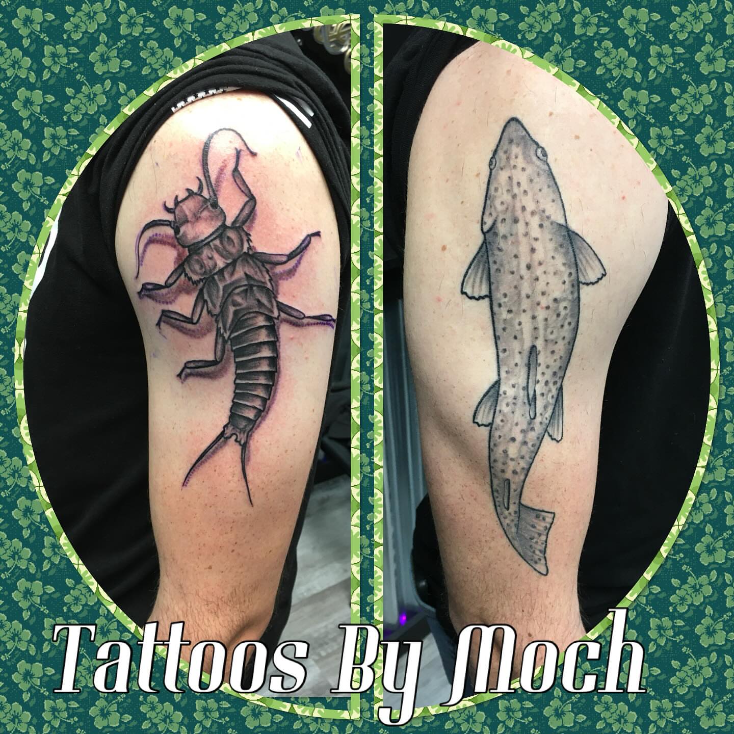 Insect realism tattoo on the thigh by Tattoos By Moch, Toledo, Ohio