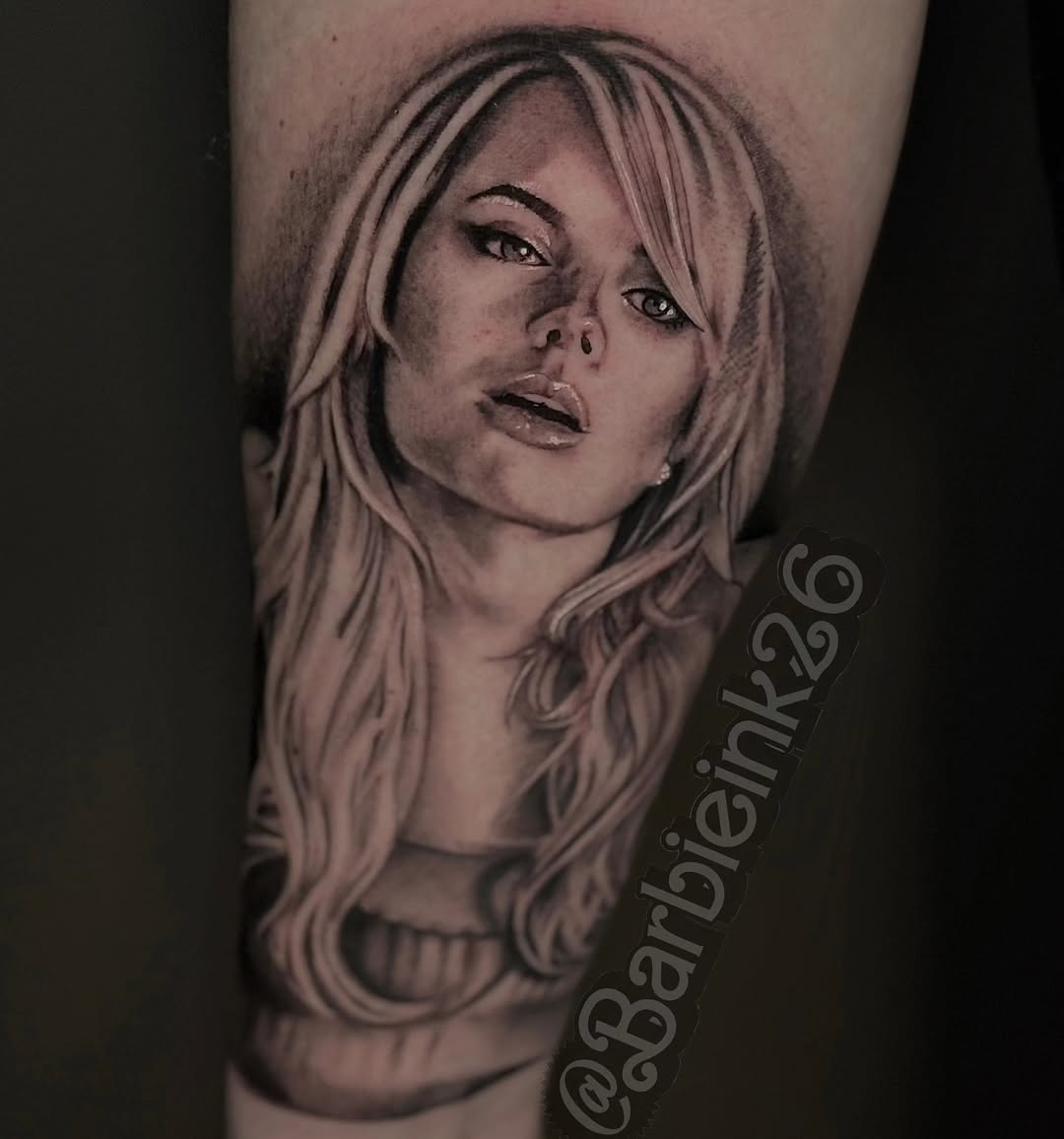 Tattoo by @barbieink26 — realism, black_and_grey