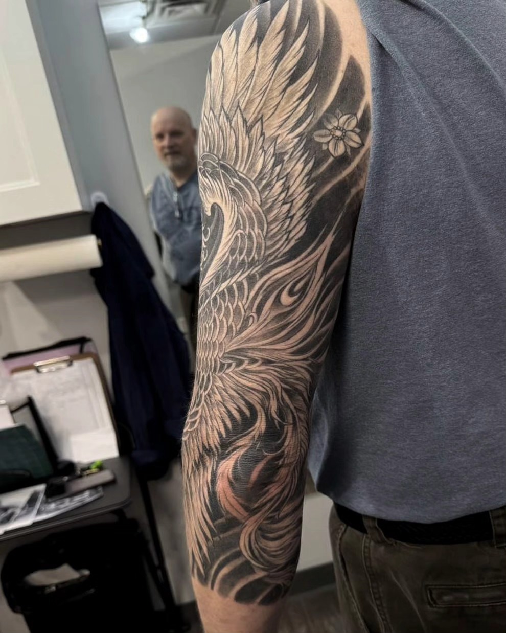 Tattoo by @tokarev_igor_tattoo — black_and_grey
