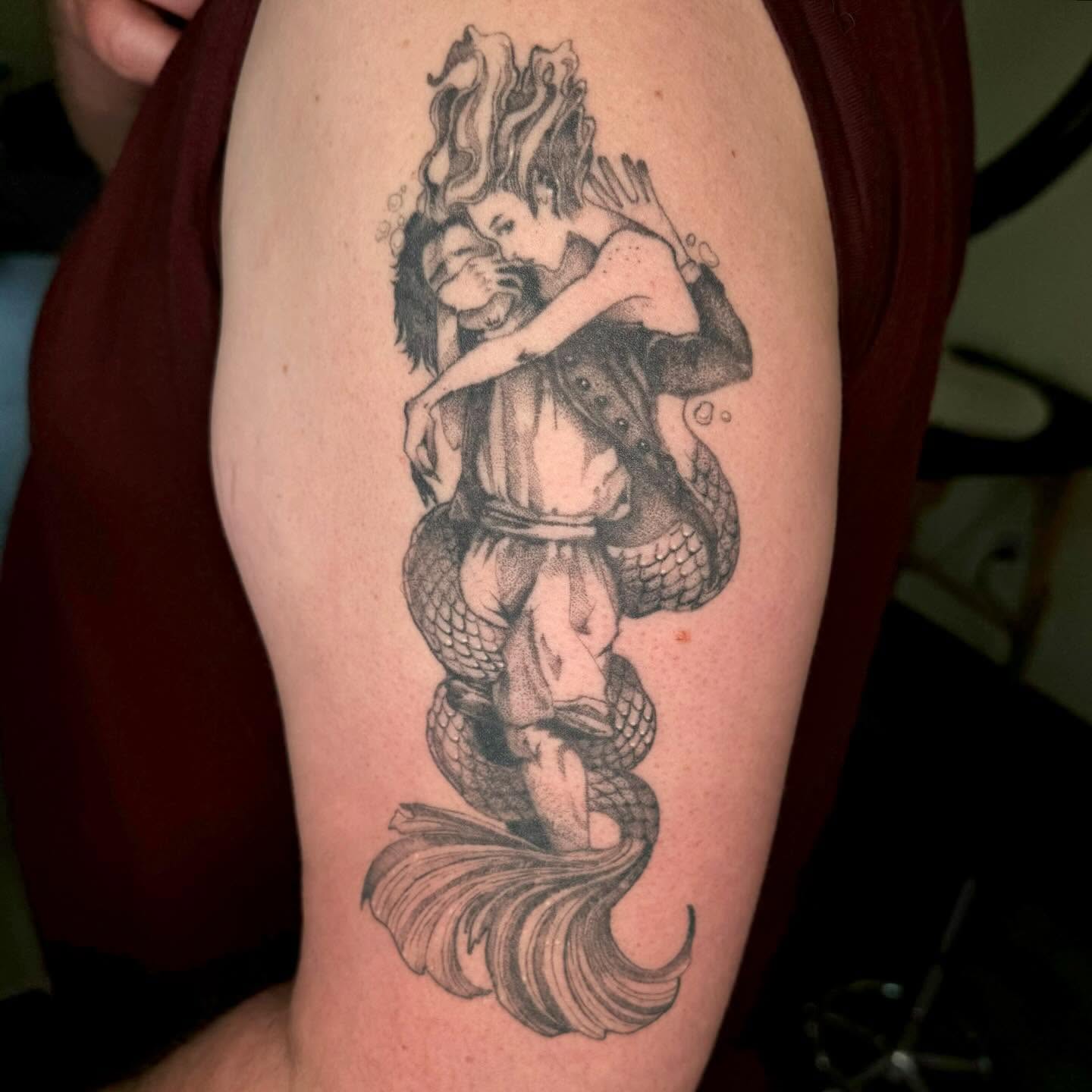Tattoo by @deadgirlnextdoor — dotwork, realism