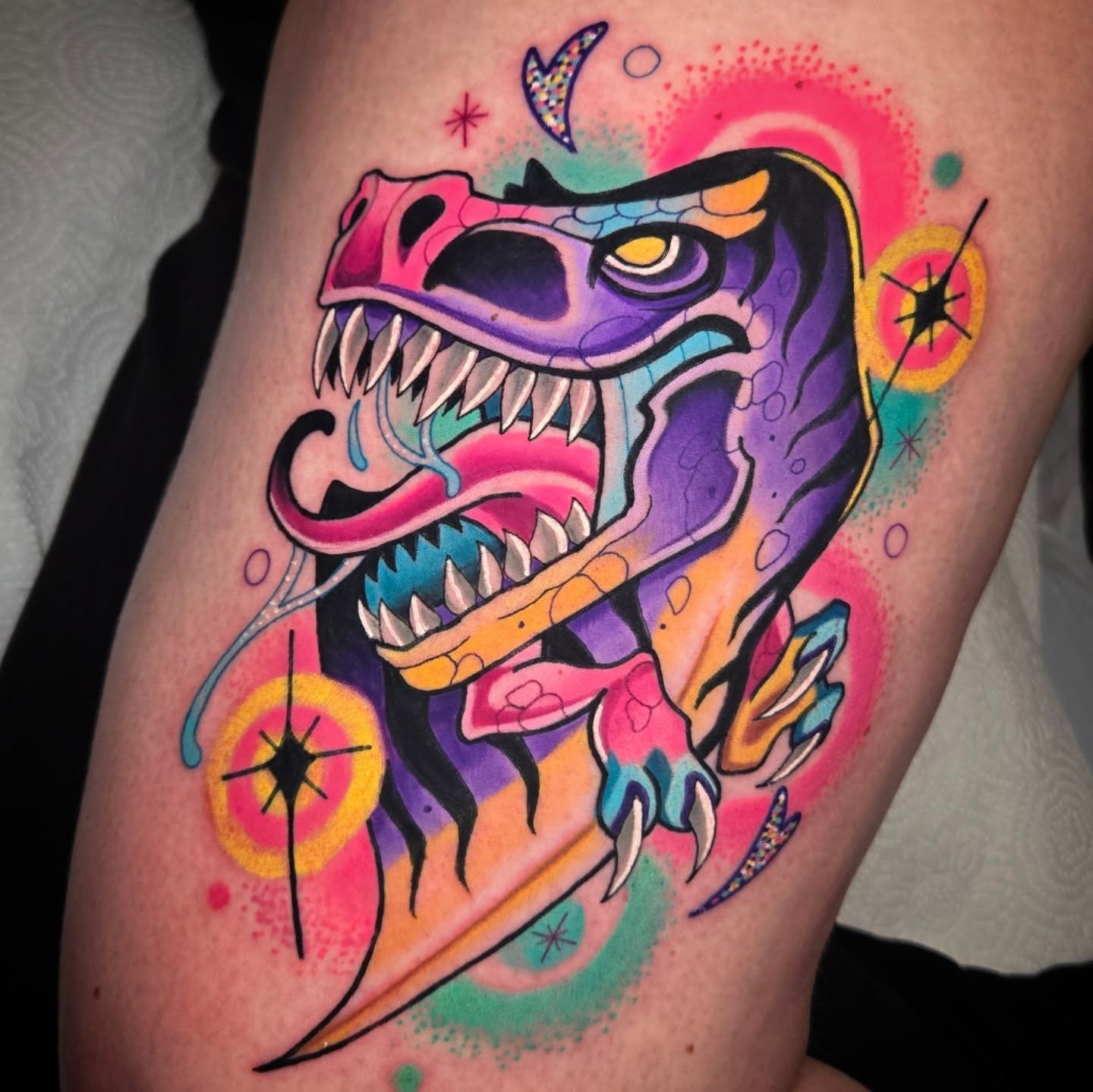 Tattoo by @lovelornpotato — new_school, illustrative
