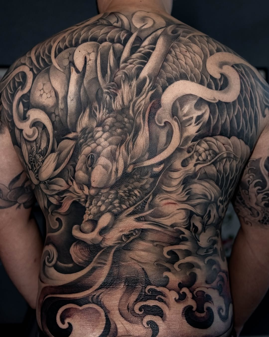 Tattoo by @1kc_laurenbeee — japanese_irezumi, black_and_grey