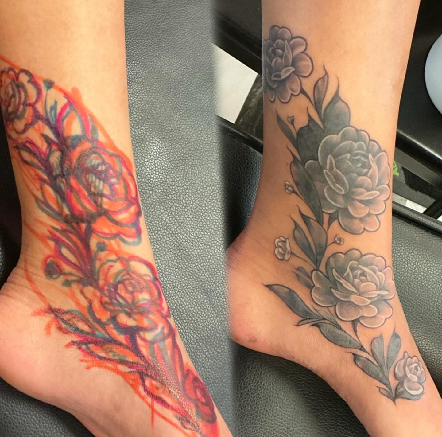 Tattoo by @heathersyvilla — black_and_grey