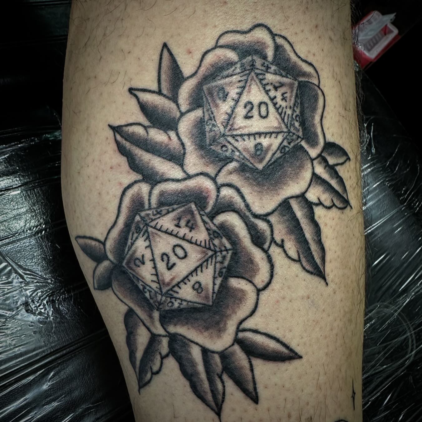 Tattoo by @buttontattoos — american_traditional, black_and_grey