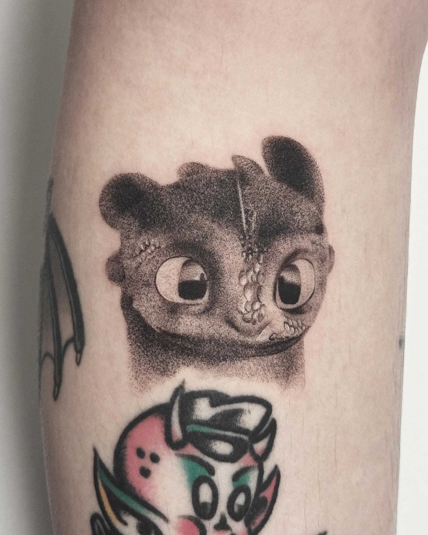 Tattoo by @nonoka_tattoo — dotwork