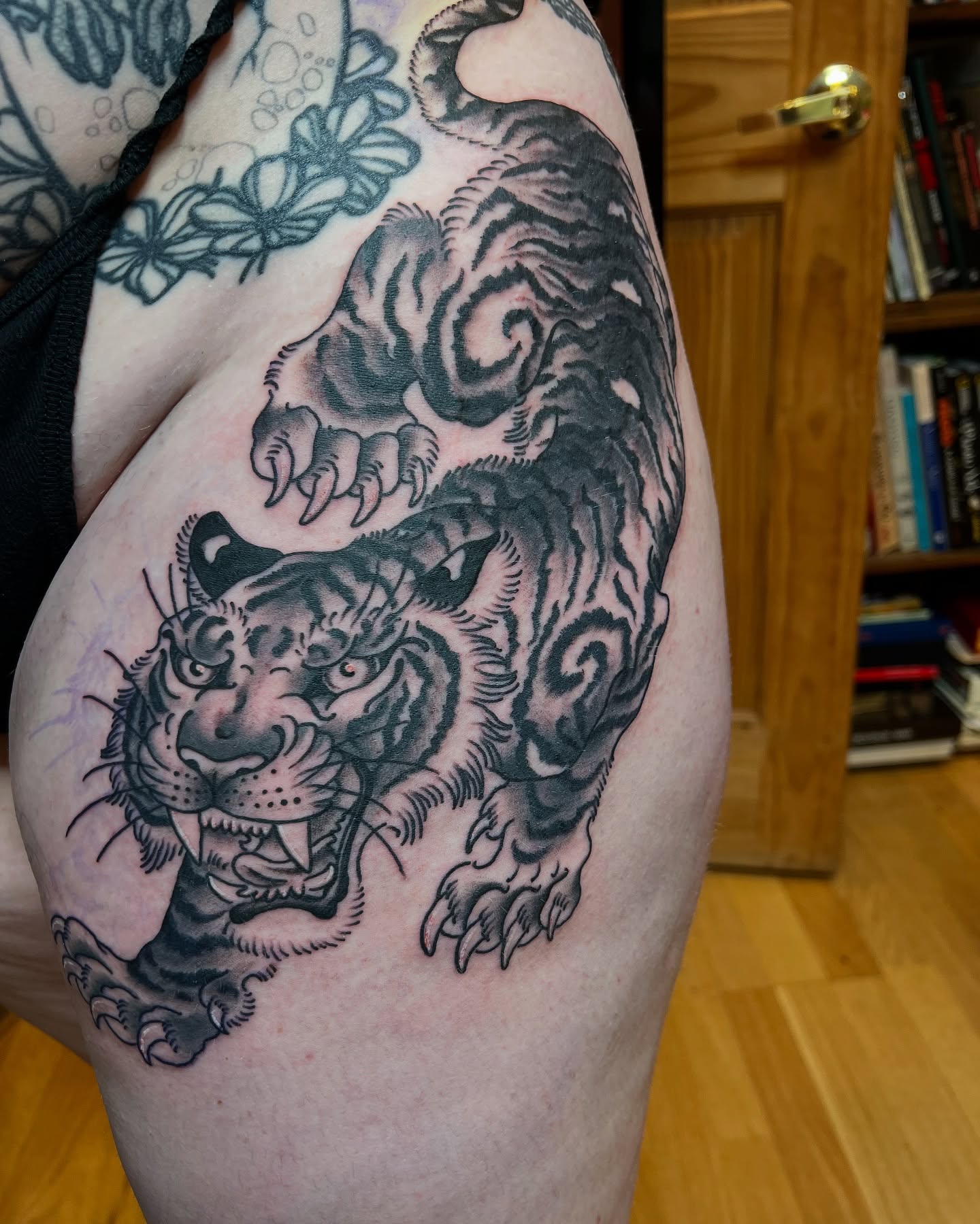 Tattoo by @braytontattoos — black_and_grey