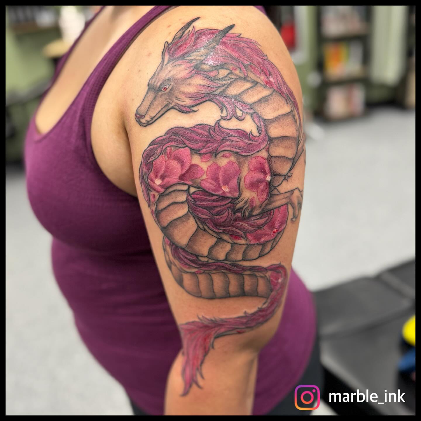 Tattoo by @marble_ink — realism, dotwork