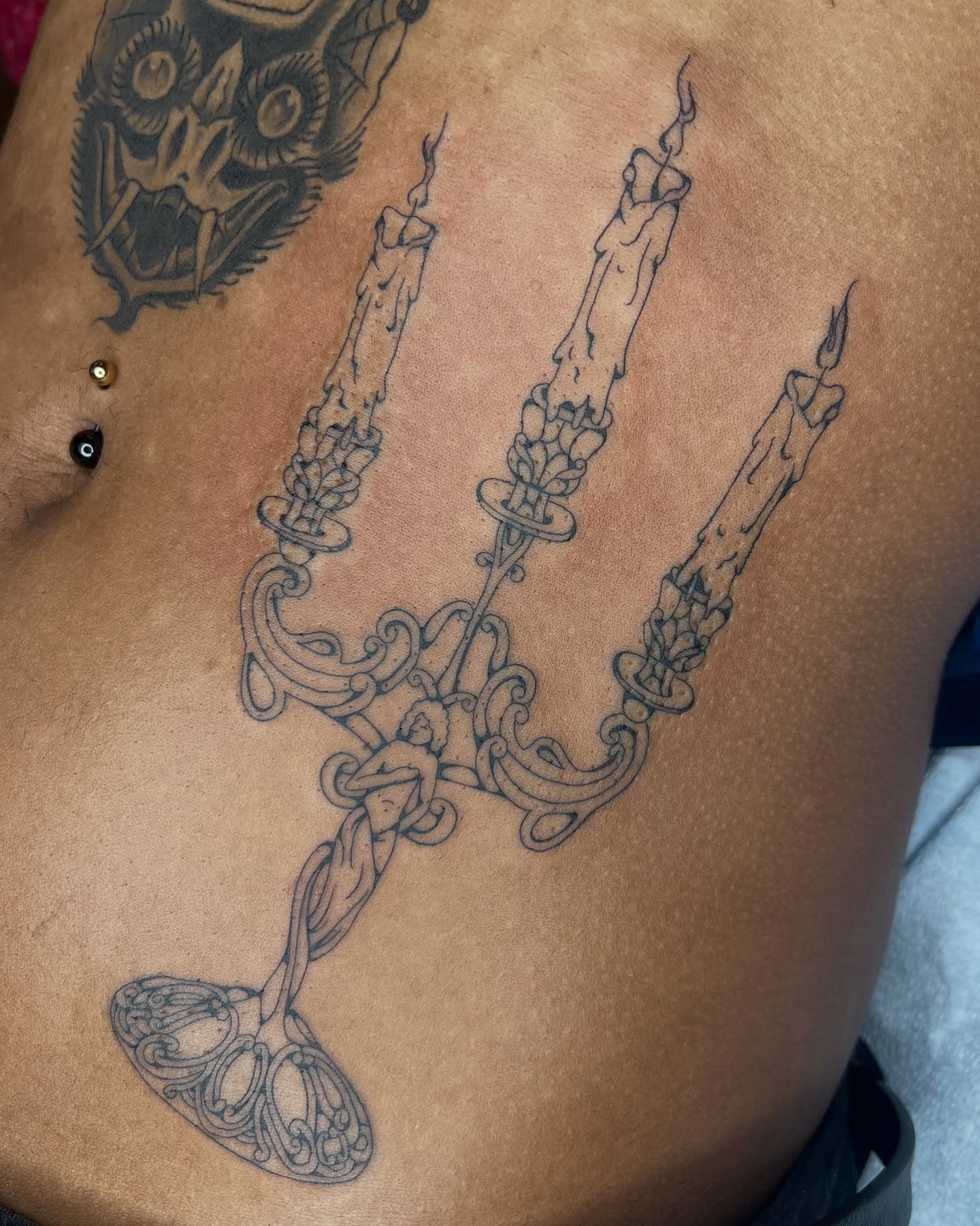 Tattoo by @onionrot — black_and_grey