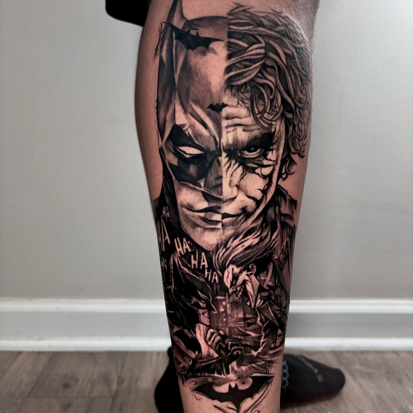 Tattoo by @trendellatattoos — black_and_grey, realism