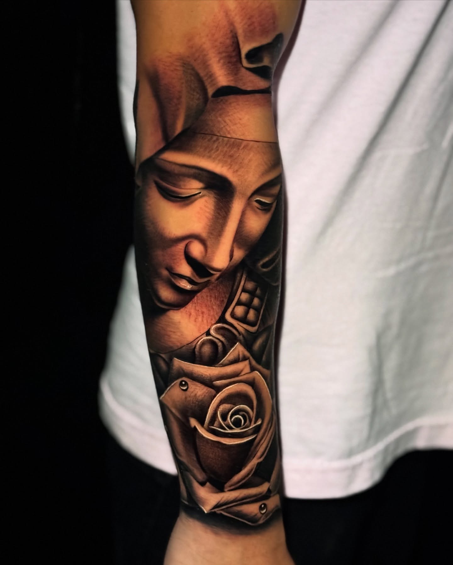 Tattoo by @dome_tats — realism, black_and_grey