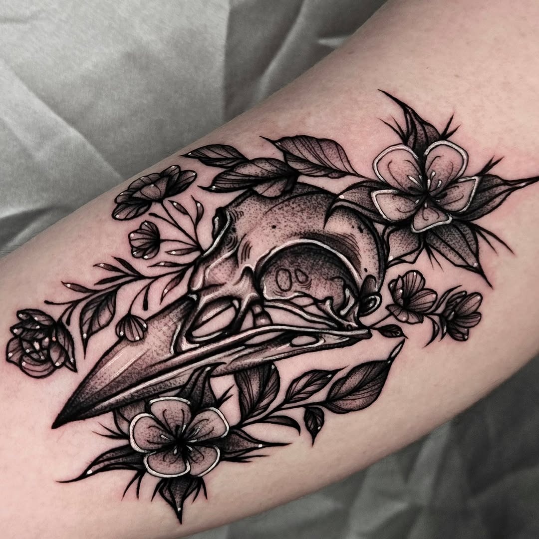 Tattoo by @monarch.tattoos — black_and_grey, realism