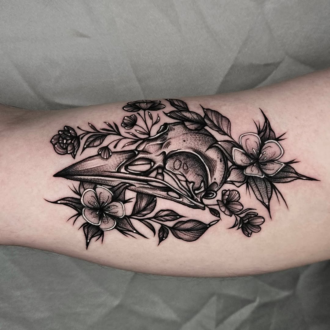 Tattoo by @monarch.tattoos — black_and_grey, realism