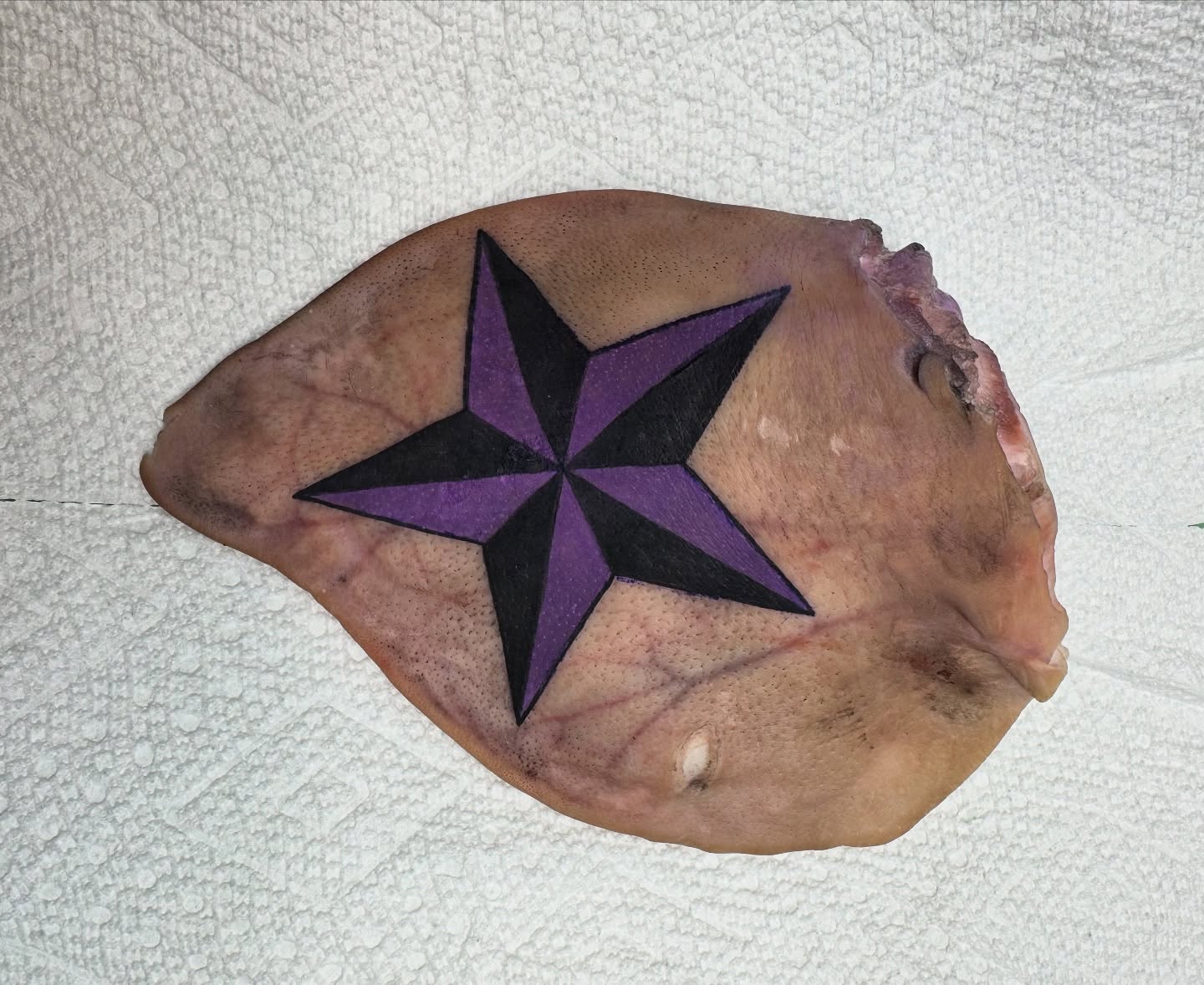 Star geometric tattoo by Minxxy Tattoos