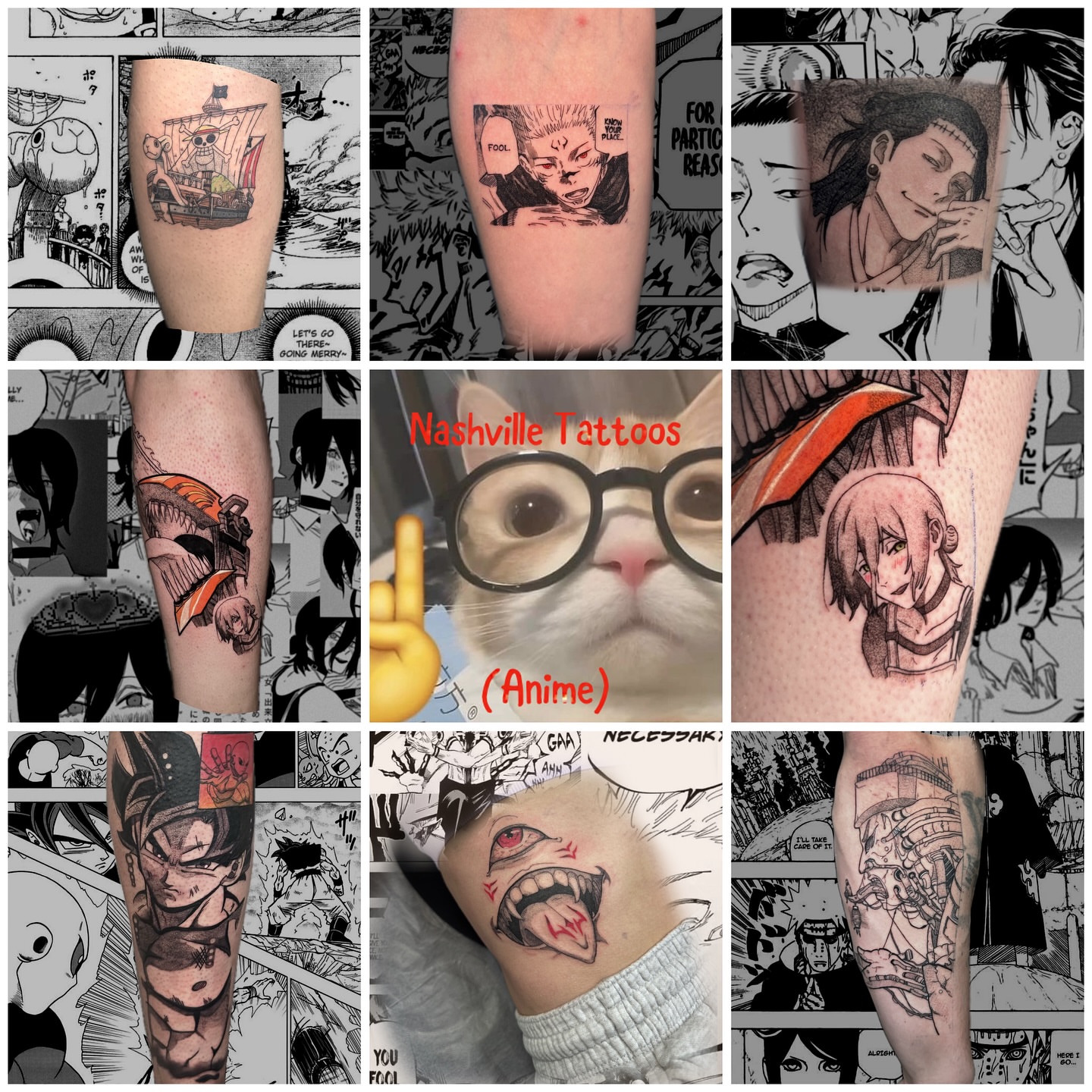 Anime characters anime tattoo on the forearm by D