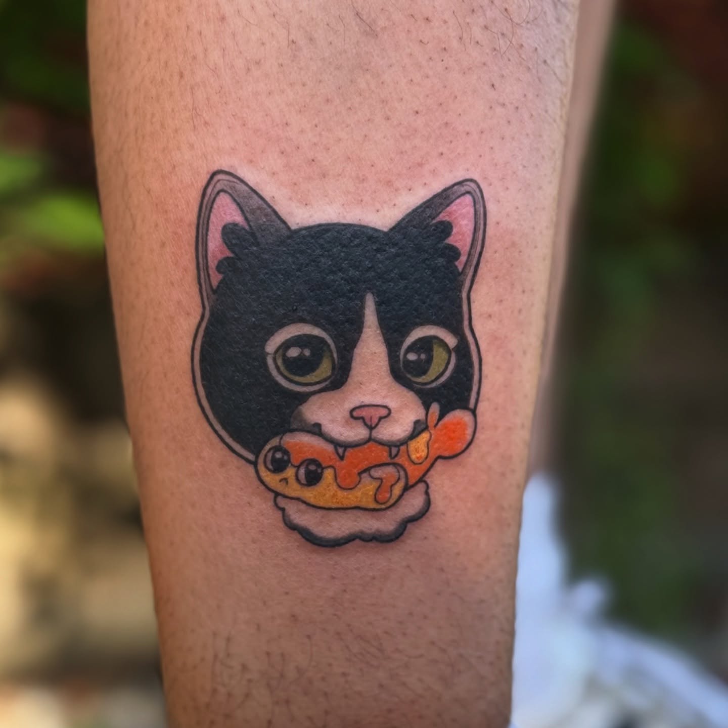 Tattoo by @darkodama — dotwork