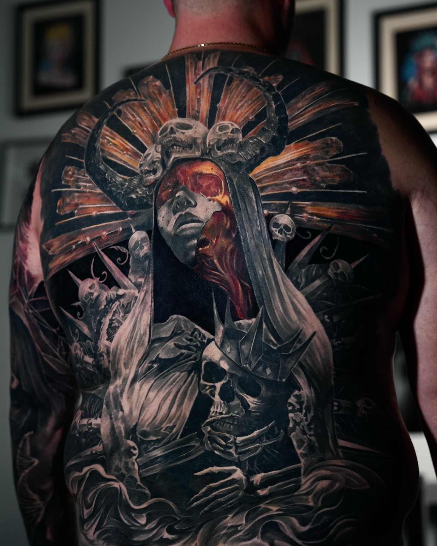 Tattoo by @vlad.tatto_o β dark_realism, black_and_grey