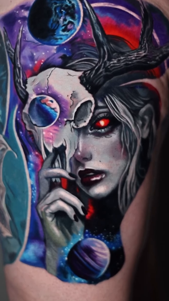 Tattoo by @theresa_cervantes_ — dark_realism, neo_traditional