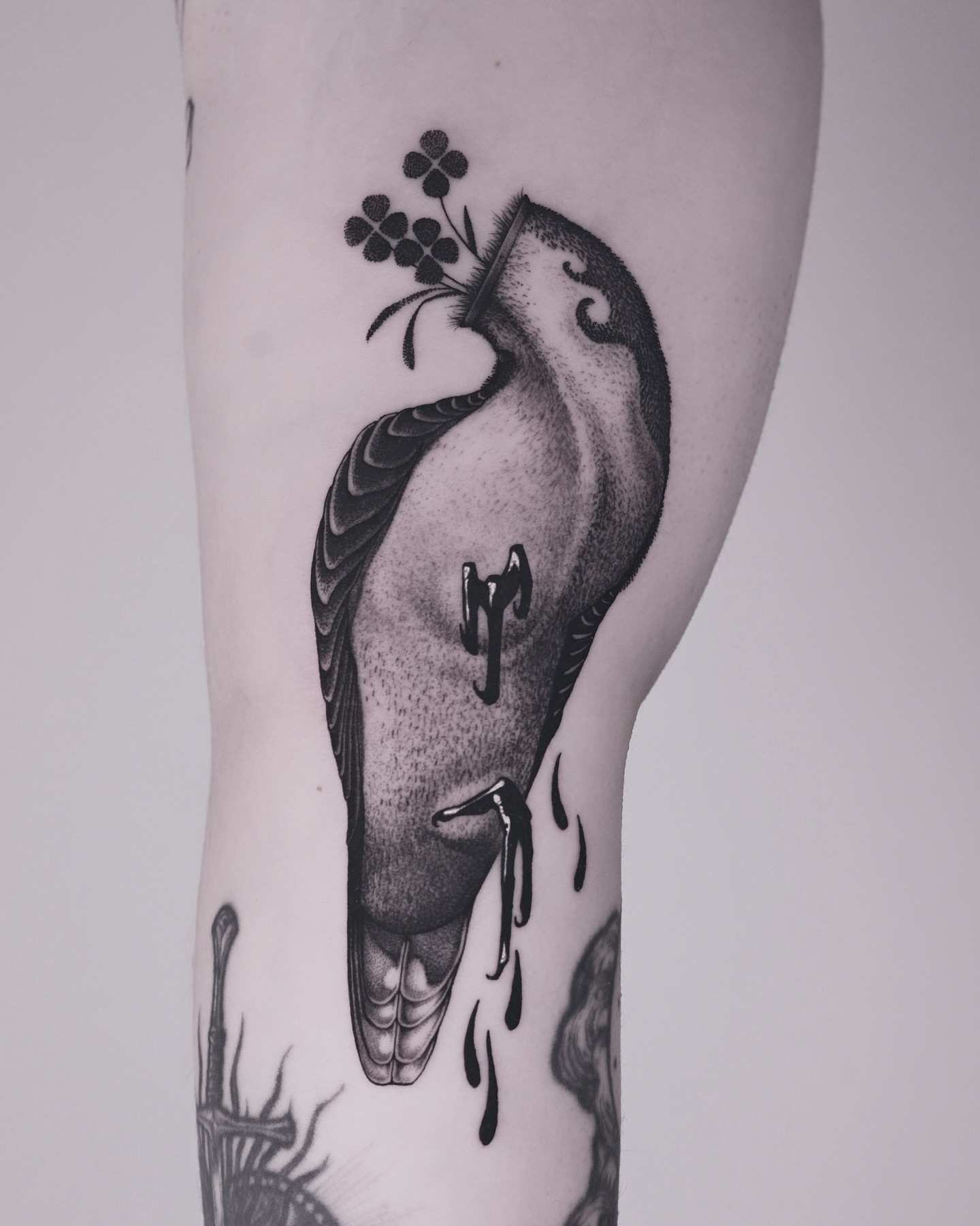 Tattoo by @9rukim — black_and_grey, realism