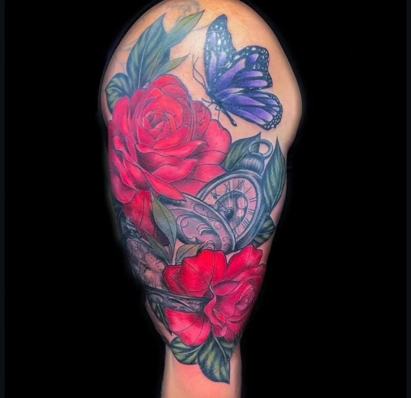 Tattoo by @kierastonetattoos — realism, dotwork